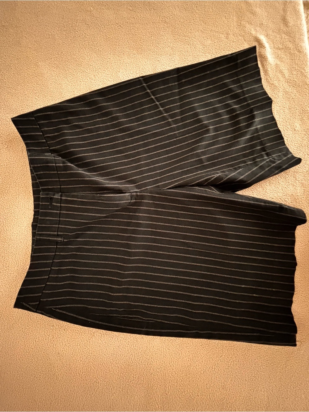 Black Pinstripe shorts